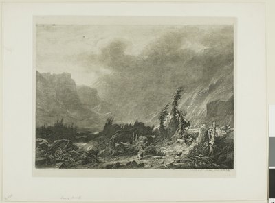 Alplandskap av Alexandre Calame