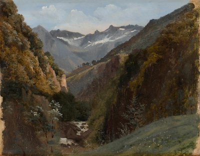 Hög bergsdal i Bernalperna av Alexandre Calame