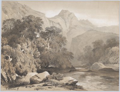 Landskap, 1800-talet. av Alexandre Calame