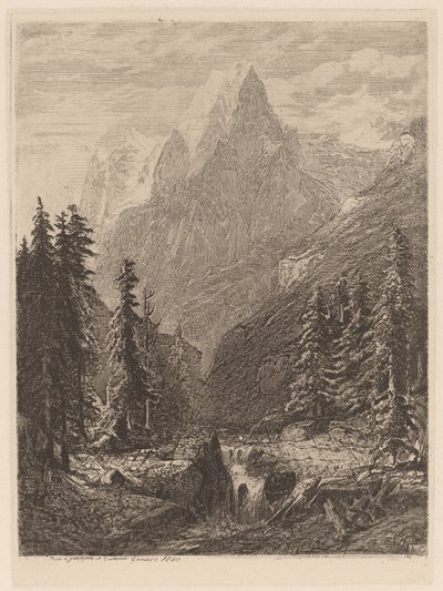 Bergsäng av Alexandre Calame