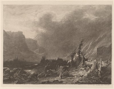 Bergstorm av Alexandre Calame