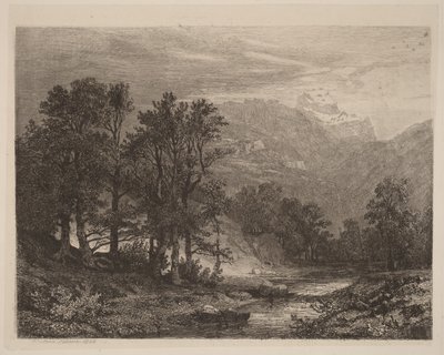 Bergsbäck av Alexandre Calame