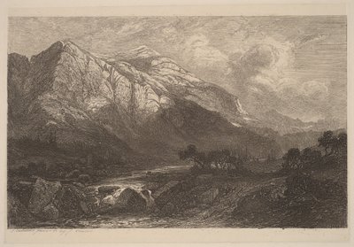 Bergsbäck av Alexandre Calame