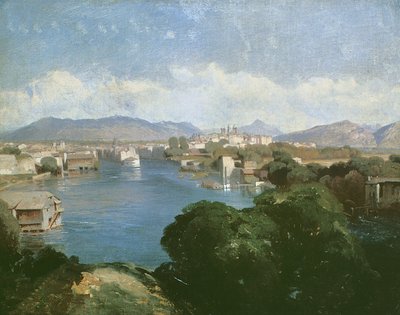 Saint-Jean-Sur, Genève (olja på duk) av Alexandre Calame