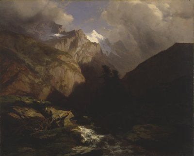 Jungfrau, Schweiz av Alexandre Calame
