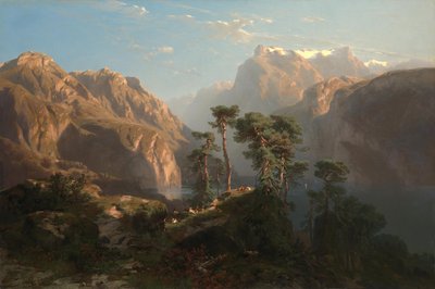Vierwaldstätter-sjön av Alexandre Calame