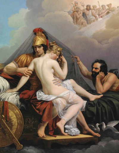 Mars och Venus överraskade av Vulcan av Alexandre Charles Guillemot