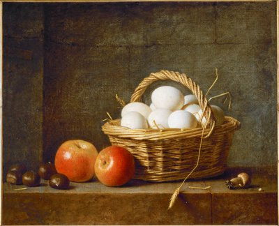 En korg med ägg av Alexandre Couder