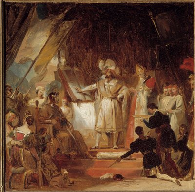 Francois I vapenriddare av Bayard (1500-talet). Den 20 januari 1515 utnämnde Francois I Bayard till generallöjtnant för Dauphiné. På Marignan, på segerkvällen, ville Francois I ta "riddarordningen ur hans hand". Sålunda, nästa m av Alexandre Evariste Fragonard