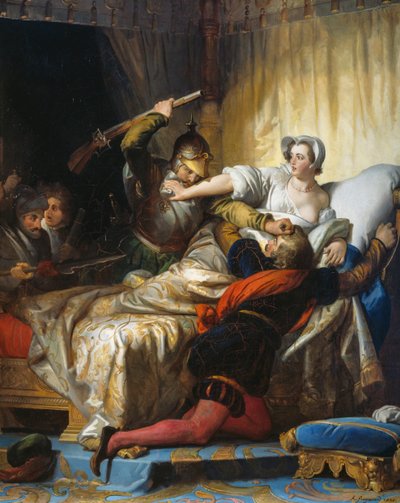 Massaker i natt av Saint Bartholomew (24 augusti av Alexandre Evariste Fragonard