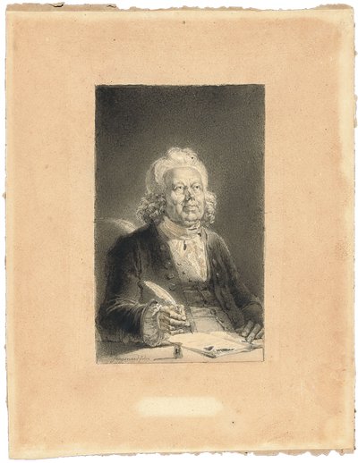 Porträtt av Philippe Néricault Destouches av Alexandre Evariste Fragonard