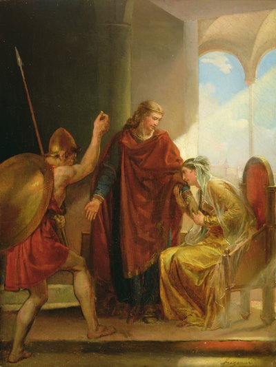 Återkallelsen av Childeric av Alexandre Evariste Fragonard