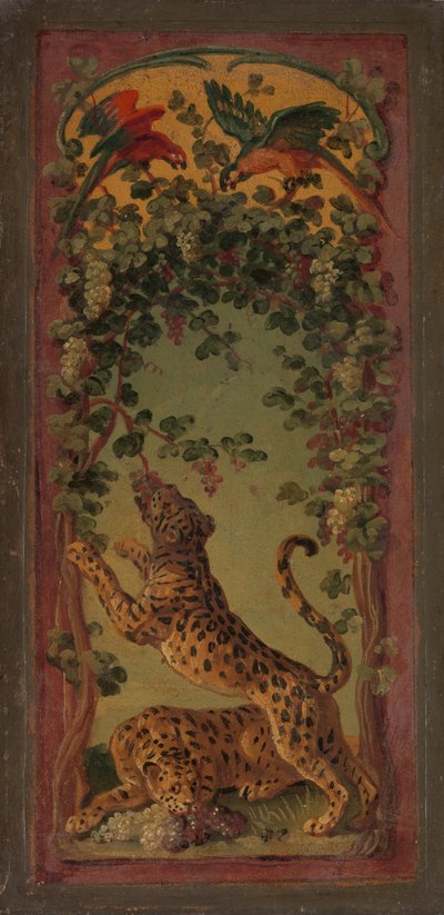 Panthers of Bacchus Eating Grapes, ca. 1719-20. av Alexandre Francois Desportes