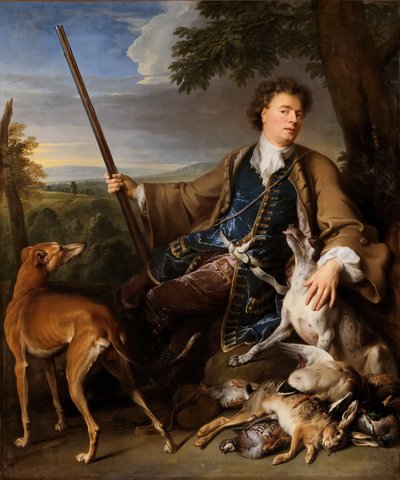 Självporträtt i jaktklänning, ca 1699. av Alexandre Francois Desportes