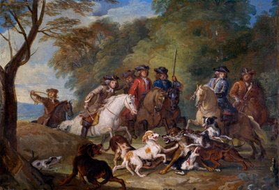 Studie för Vargjakten av Alexandre Francois Desportes