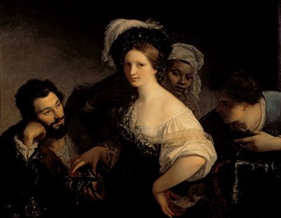 Den unga kurtisanen, 1821 av Alexandre Francois Xavier Sigalon