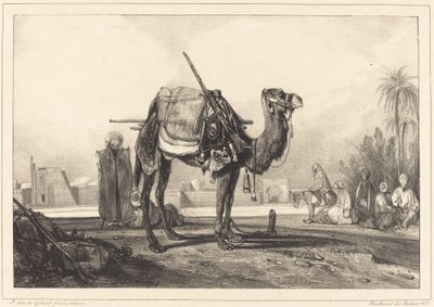 Kamel och araber av Alexandre Gabriel Decamps