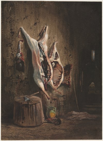 Kadaver, 1840-1860. av Alexandre Gabriel Decamps
