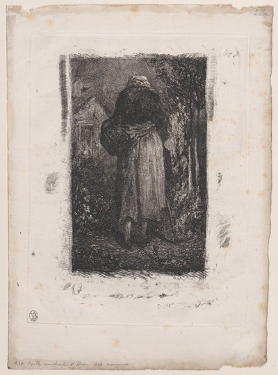 Gammal tiggarkvinna, 1833-38. av Alexandre Gabriel Decamps