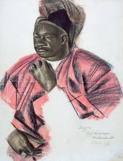 Bezou, 1927 (krita på papper) av Alexandre Iacovleff
