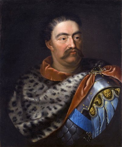 ""Porträtt av Jean III Sobieski (1629-1696) roi de Pologne"" 17eme siecle - Porträtt av John III Sobieski (1629-1696), kung av Polen och storhertig av Litauen - Tricius, Jan (ca 1620-ca 1692) - c. 1680 - Olja på duk - 75x62 cm - Wilanow Palace Museum av Alexandre Jan Tricius