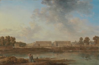 A View of Place Louis XV, c.1775-87 (olja på duk) av Alexandre Jean Noel