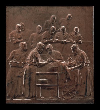 Monod som demonstrerar en procedur på operationssalen [omvänt], c. 1906. av Alexandre Louis Marie Charpentier