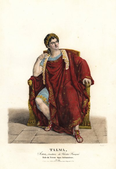 Francois Joseph Talma som Nero i Britannicus av Jean Racine, Theatre Français av Alexandre Marie Colin