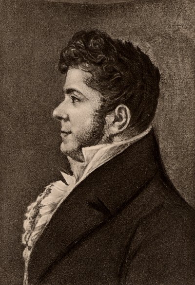 Stendhal, pseudonym för Henri Marie Beyle (1783-1842), fransk romanförfattare av Alexandre Marie Longuet