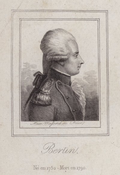 Antoine de Bertin, fransk poet (gravyr) av Alexandre Massard