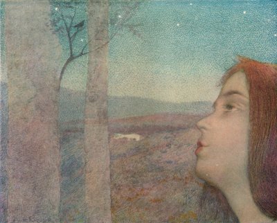 Fågelkallet, c1908 av Alexandre de Riquer