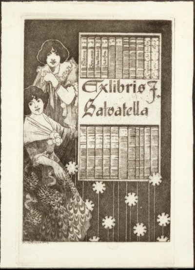 Ex-Libris F. Salvatella av Alexandre de Riquer