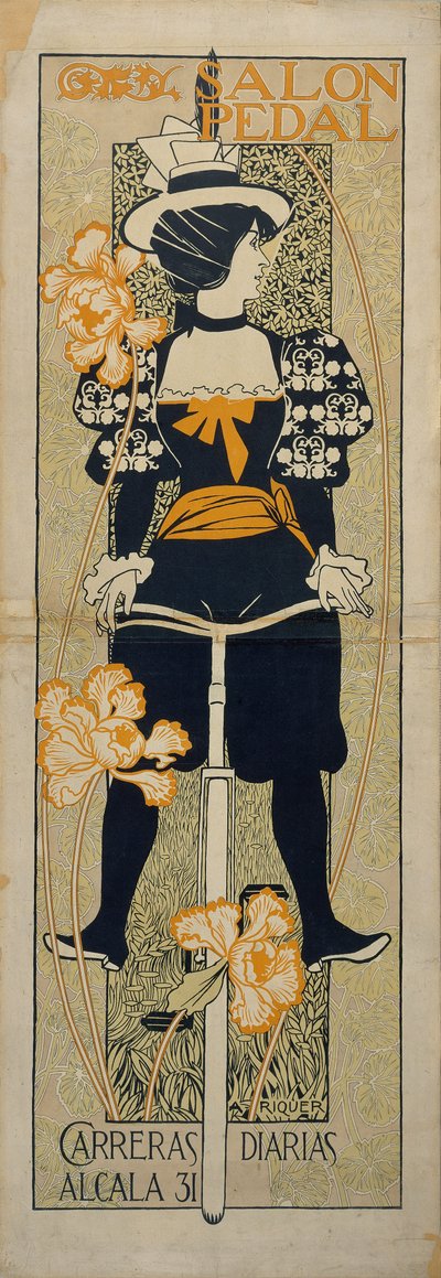 Salongpedalreklamaffisch, 1897 av Alexandre de Riquer