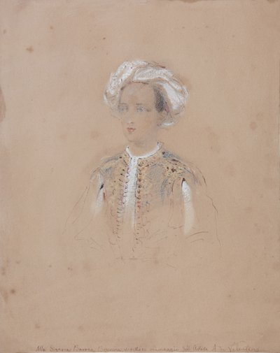 Porträtt av storhertig Michael Nikolaevich av Ryssland 1832-1909, 1830-1840-talet av Alexandre de Valentini