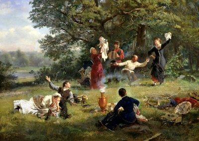 Söndagen 1884. av Alexei Ivanovich Korzukhin