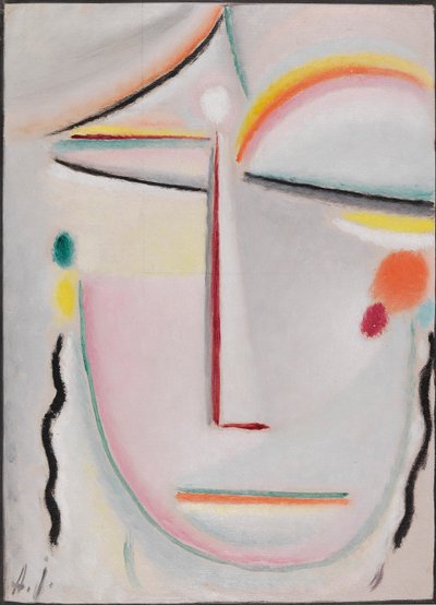 Abstrakt Head: Enlightenment II, 1919. av Alexei Javlensky von