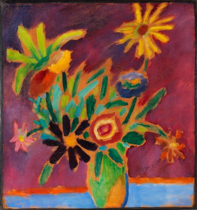 Färgglada blommor, 1915. av Alexei Javlensky von