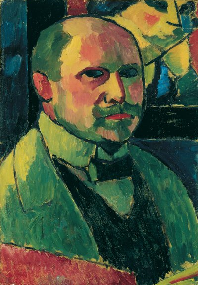 Självporträtt, 1912. av Alexei Javlensky von