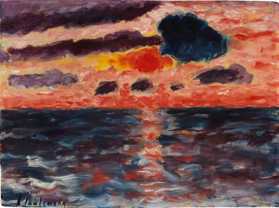 Solnedgång, Borkum, 1928. av Alexei Javlensky von