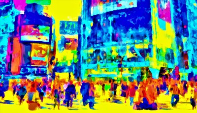 The Lodgers, 2020 (blandteknik) av Alexei Makhov