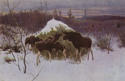 Besætning af Elk, 1889 swed av Alexei Steipanovitch Stepanov