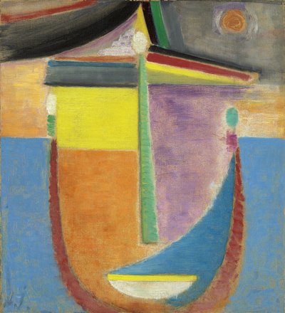 Abstrakt huvud: Komposition, 1924 av Alexej von Jawlensky