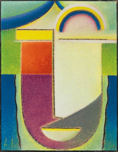 Abstrakt huvud: Påsk, 1933 av Alexej von Jawlensky