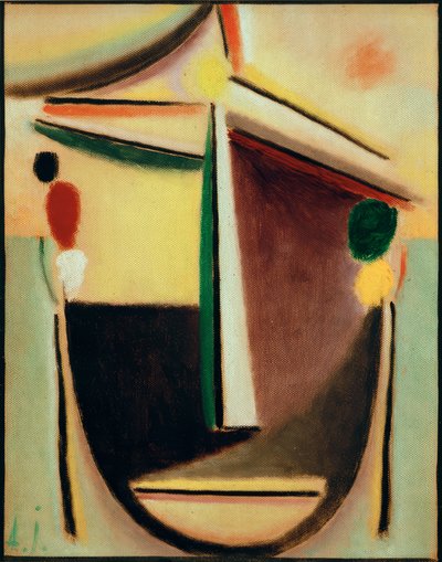 Abstrakt huvud av Alexej von Jawlensky