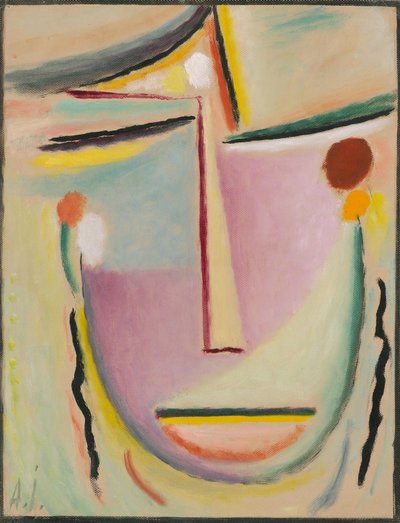 Abstrakt huvud av Alexej von Jawlensky