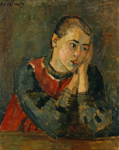Barn med trimmat huvud; Barn med beskuret huvud, 1906 av Alexej von Jawlensky
