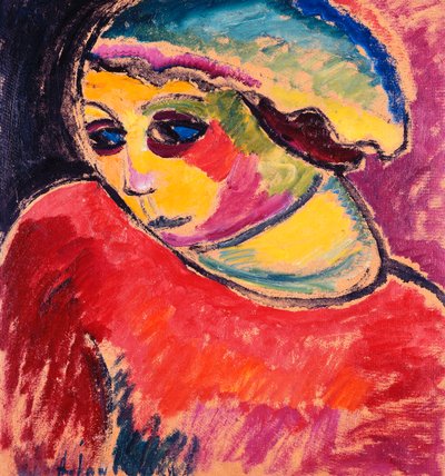 grön motorhuv; Grön motorhuv, 1911 av Alexej von Jawlensky