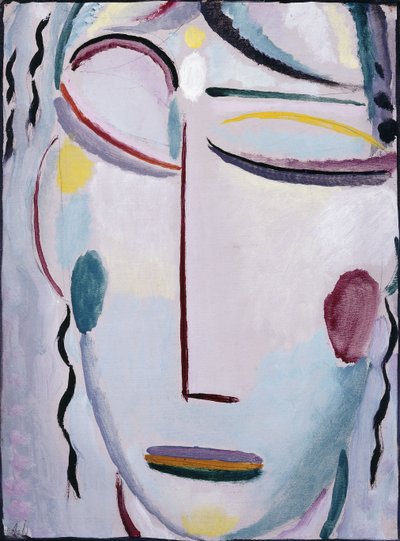 Frälsarens ansikte: uppståndelsen eller det nya livet II; Frälsarens ansikte: Uppståndelsen eller det nya livet II, 1918 av Alexej von Jawlensky