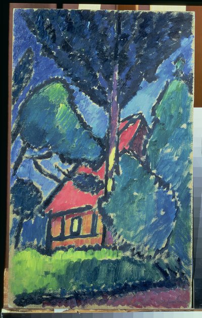 Landskap, ca 1910 (olja på kartong) av Alexej von Jawlensky