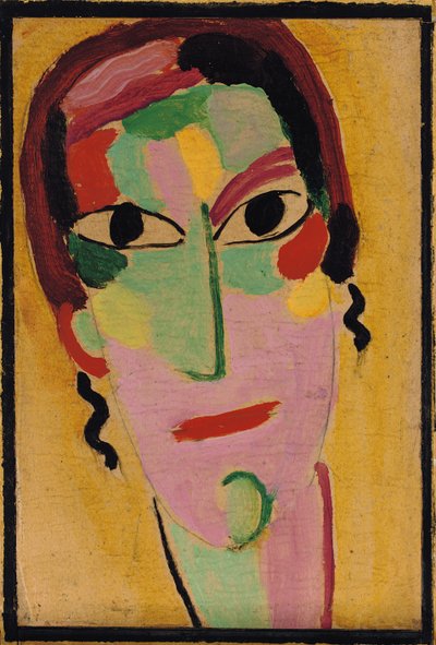 Mystical Head: Completely Awake, c. 1917 av Alexej von Jawlensky